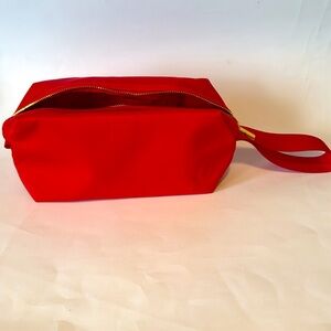 Burberry Red Travel Cosmetic Bag